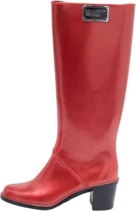 Marc Jacobs Pre-owned Rubber boots Red Dames