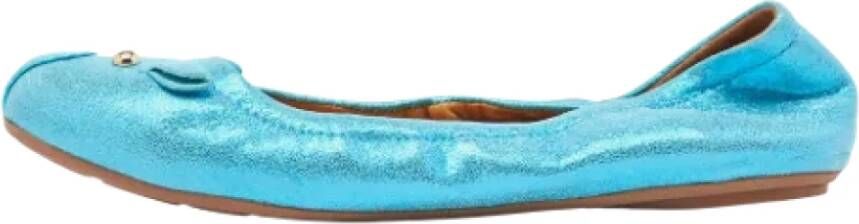 Marc Jacobs Pre-owned Suede flats Blue Dames