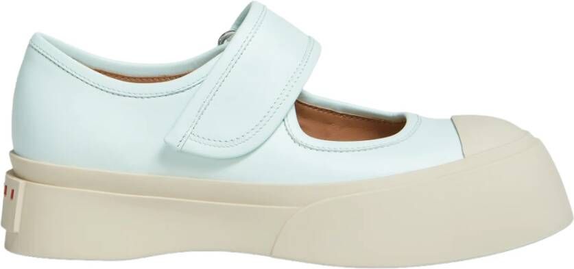 Marni Nappa Leren Mary Janes Sneakers White Dames