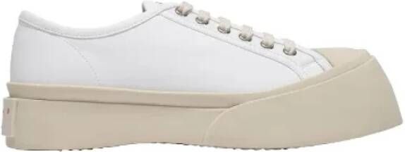 Marni Pre-owned Leather sneakers White Dames
