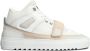 Mason Garments Witte Leren Mid Sneakers White Heren - Thumbnail 1