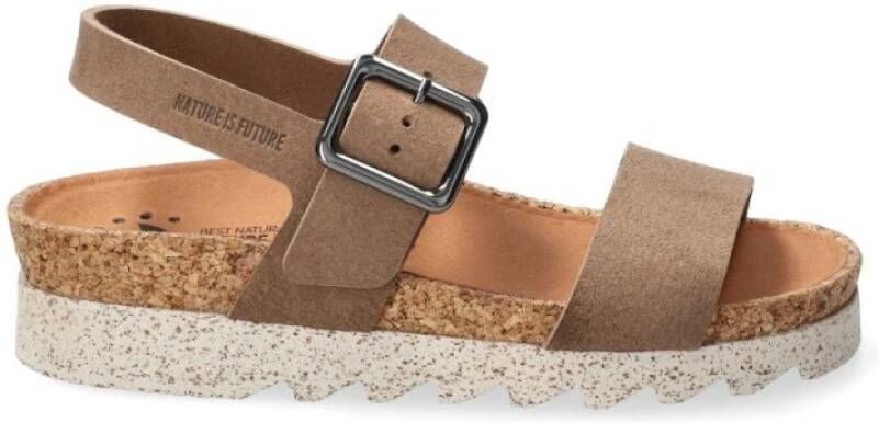 mephisto Brede ergonomische sandalen met gespsluiting Brown Dames