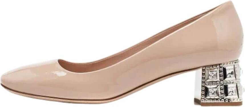 Miu Pre-owned Leather heels Pink Dames