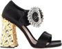 Miu Pre-owned Silk sandals Black Dames - Thumbnail 1