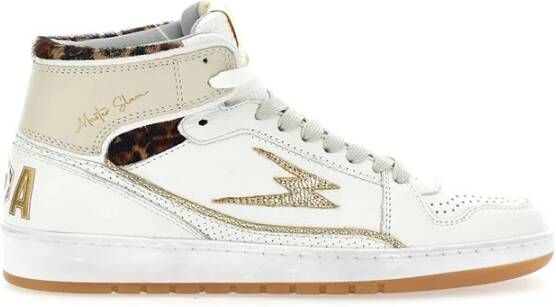 MOA Master OF Arts Leopard High Master Sneakers White Dames