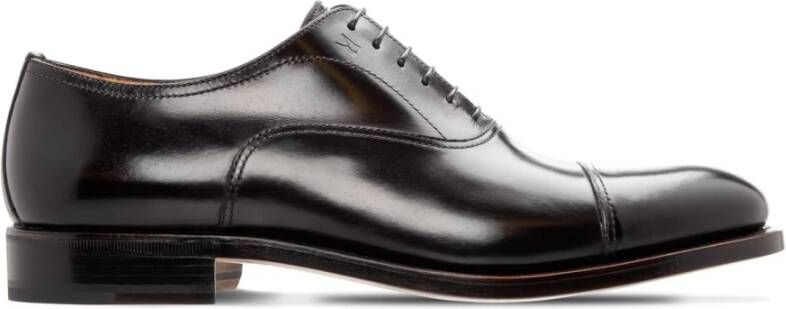 Moreschi Iconische Oxford schoenen van zwart kalfsleer Black Heren