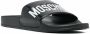 Moschino Zwarte Logo Rubber Zwembadschoenen Black Heren - Thumbnail 4