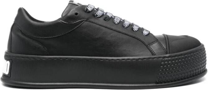 Moschino Zwarte Casual Sneakers voor Mannen Black Heren