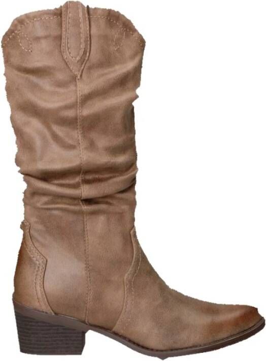 Mtng Cowboy Boots Beige Dames