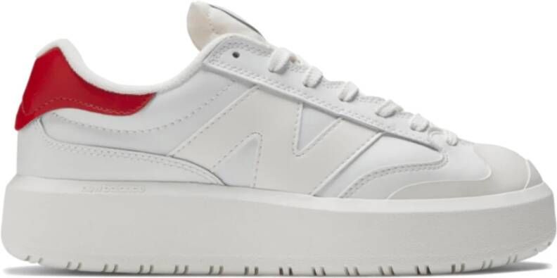 New Balance Ct302Lh Sneakers Wit Echt Rood Wit Dames