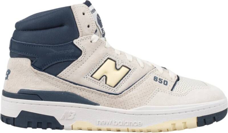 New Balance Hoge Top Leren Sneakers White Heren