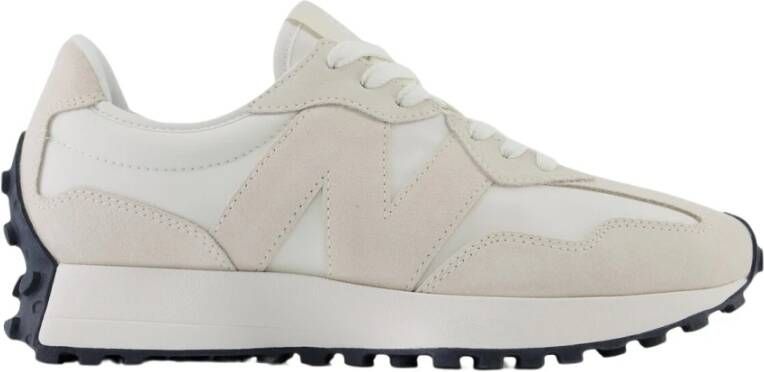 New Balance Witte Leren Rubberen Zool Sneakers White Dames