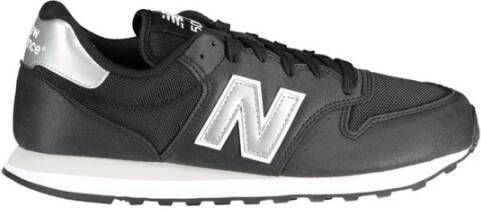 New Balance Zwarte Polyester Sneakers met Contrasterende Details Black Heren