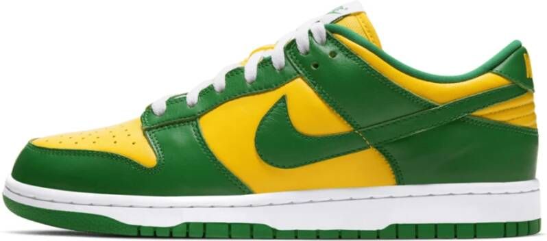 Nike Brazilië Sneaker Groen Geel Leer Multicolor Heren