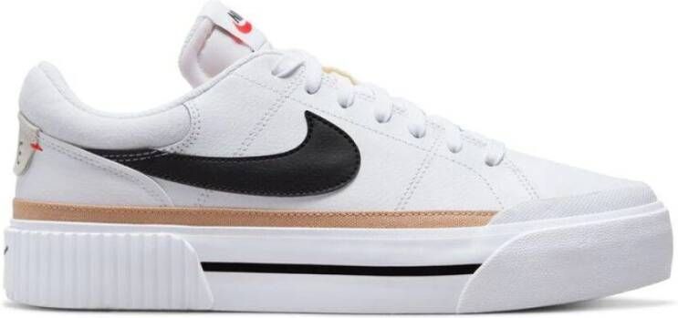 Nike Platform Sneakers Court Legacy Lift White Dames