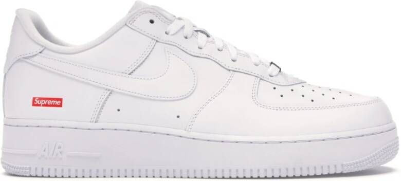 Nike Supreme Witte Air Force 1 Low White Heren