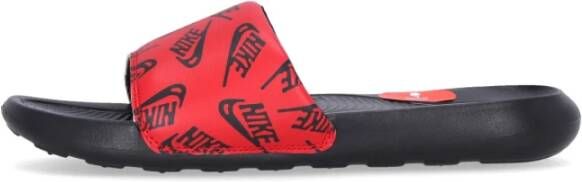 Nike Victori One Slide Print Pantoffels Red Heren