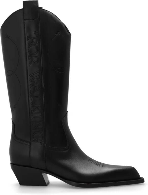 Off-White Boots & laarzen "For Walking" Texan Boot in zwart