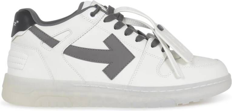 Off White Transparante zool witte sneakers White Heren