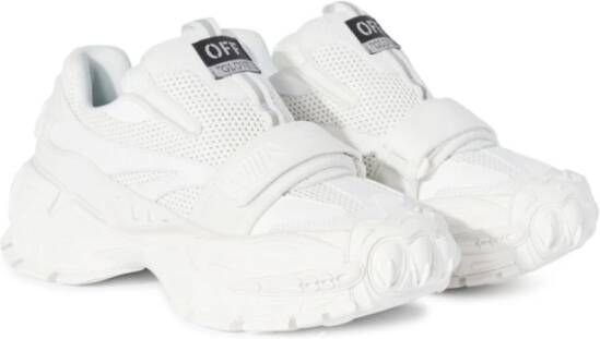 Off White Witte Slip-On Sneakers met Logo Patch White Heren