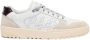 P448 Witte Leren Sneakers met Suede Trim White Heren - Thumbnail 1
