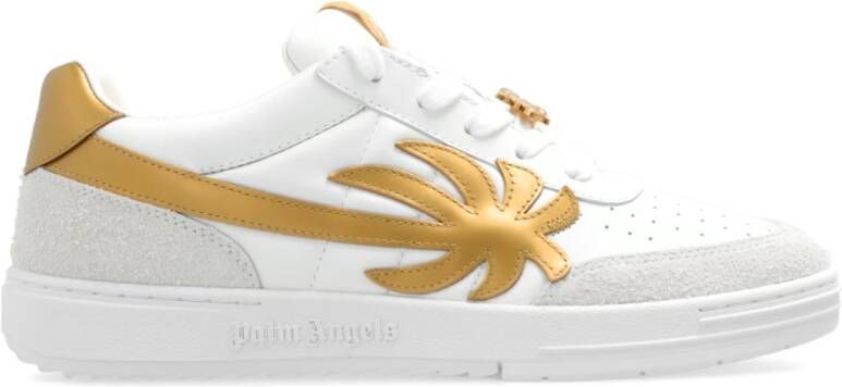Palm Angels Witte sneakers met palmboom motief White