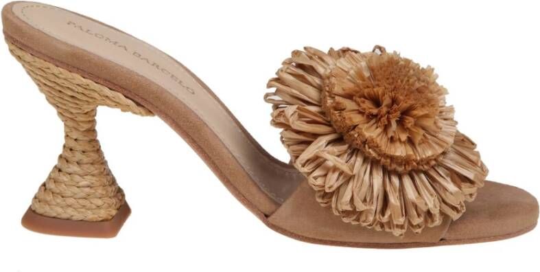Paloma Barceló Heeled Mules Brown Dames