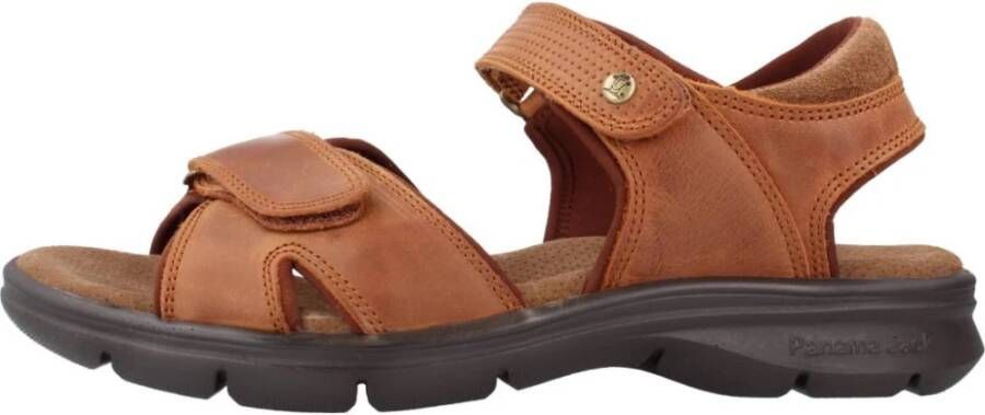Panama Jack Comfortabele platte sandalen voor mannen Brown Heren