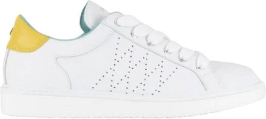 Panchic Witte Sneakers met P01 Vetersluiting White Heren
