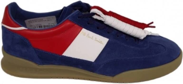 Paul Smith Olympische Franse Vlag Leren Sneakers Multicolor Heren