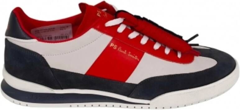 Paul Smith UK Olympische Vlag Leren Sneakers Multicolor Heren