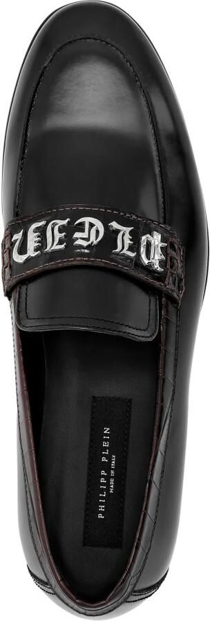 Philipp Plein Croco Printed Leather Loafers