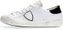 Philippe Model Witte Leren Sneakers met Iconisch Zij Schild White Heren - Thumbnail 7