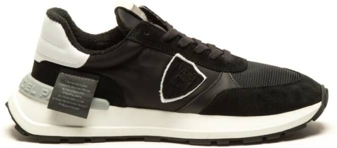 Philippe Model Zwart Wit Suede Antibes Chunky Sneakers Black Dames
