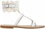 Pinko Caciotta 1 sandal leather veal Wit Dames - Thumbnail 1