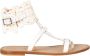Pinko Caciotta 1 sandal leather veal Wit Dames - Thumbnail 2