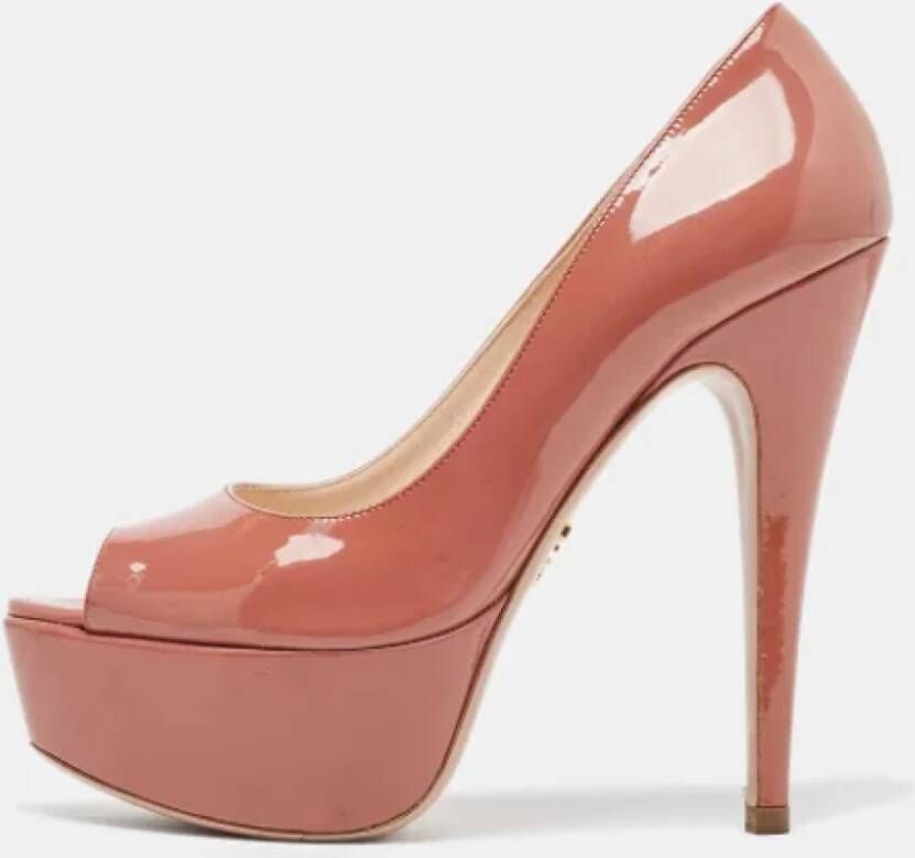 Prada Vintage Pre-owned Leather heels Pink Dames