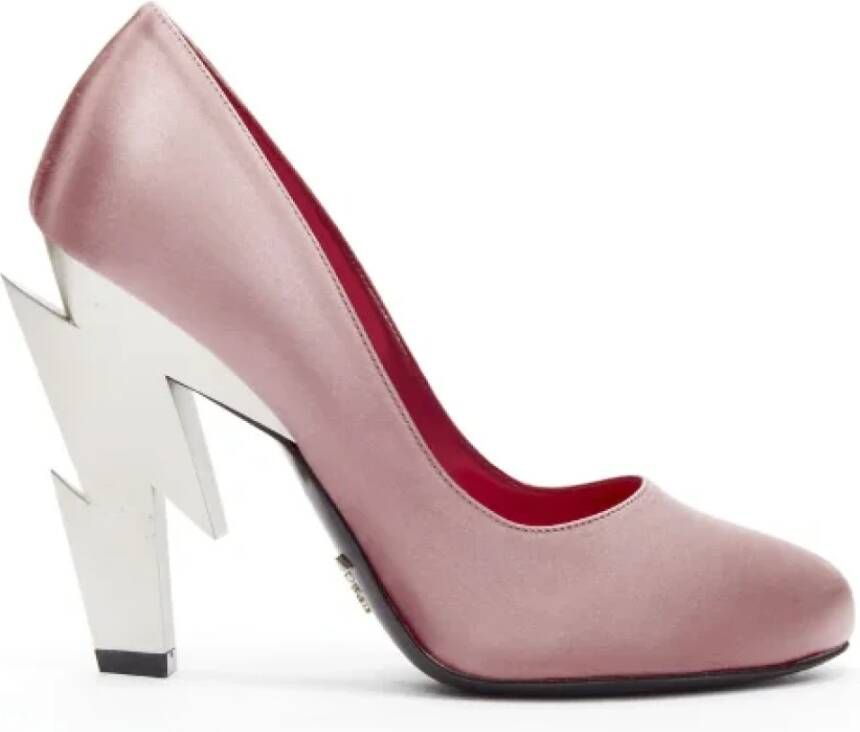 Prada Vintage Pre-owned Satin heels Pink Dames