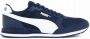 Puma Mesh Runner Sneakers in Peacoat-Wit Blue Heren - Thumbnail 1