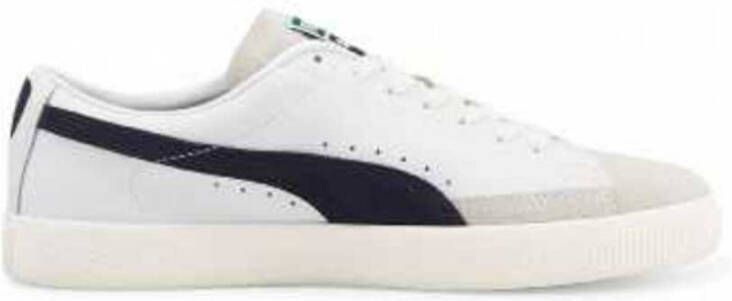Puma Premium Leren Sneakers voor Heren Wit Heren