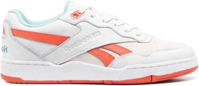 Reebok Witte & Lava Oranje Panel Sneakers Orange Heren