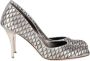 Salvatore Ferragamo Pre-owned Leather heels Gray Dames - Thumbnail 1