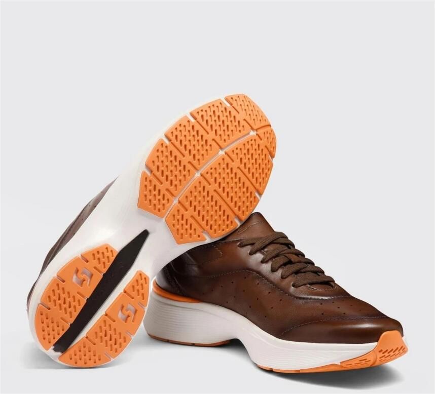 Santoni Comfortabele leren wandelschoenen voor dagelijks gebruik