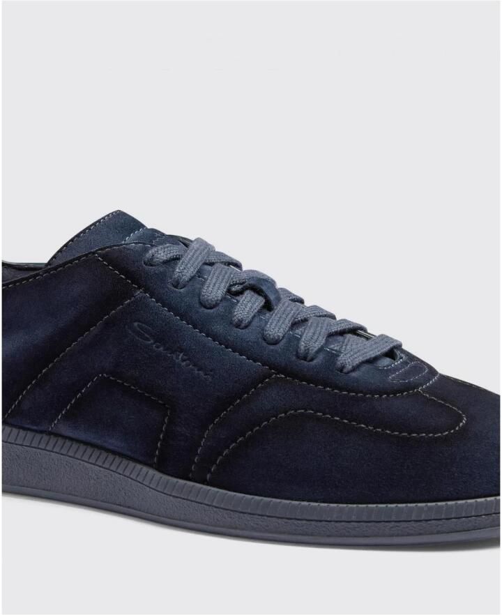Santoni Suede Low Top Sneakers