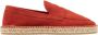 Scarosso Suede Penny Loafer Espadrilles Red Heren - Thumbnail 1