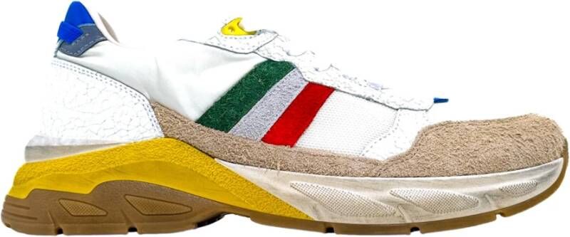 Serafini Witte Sneakers Roy 01 Lente Zomer 2024 Multicolor Heren