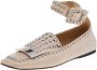 Sergio Rossi Pre-owned Leather flats Beige Dames - Thumbnail 1