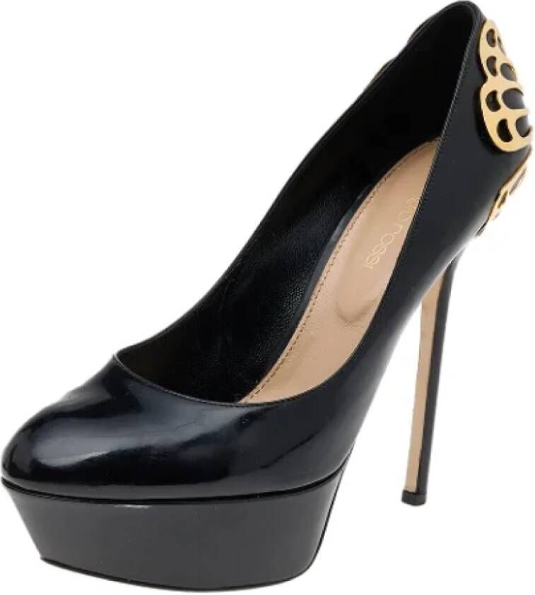 Sergio Rossi Pre-owned Leather heels Black Dames