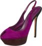 Sergio Rossi Pre-owned Suede sandals Purple Dames - Thumbnail 1