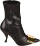 Sergio Rossi Zwarte platte schoenen met haklaarzen Zwart Dames - Thumbnail 1